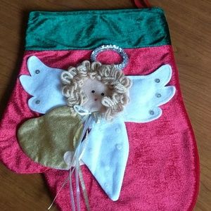 Christmas Holiday Angel Stocking